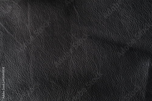 Black background from genuine leather