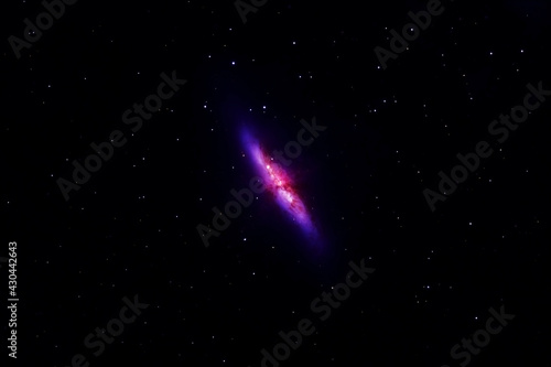 Beautiful multicolored galaxy. Elements of this image were furnished by NASA.