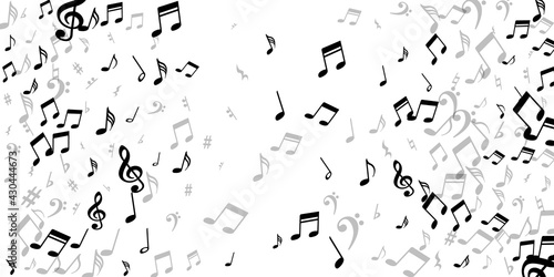 Musical note icons vector design. Sound