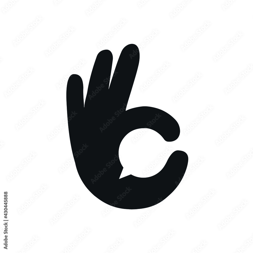 Ok hand icon. OK sign vector illustration Ok hand icon. OK sign vector illustration