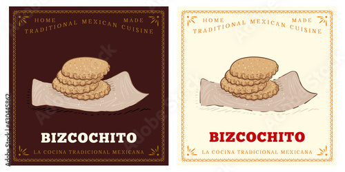 New Mexican traditional cuisine crisp butter cookie bizcochito