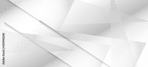Halftone Minimal Gray Vector Background. Modern Faded Banner.