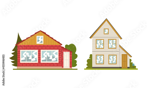 Building Process and Stages of Construction Vector Set