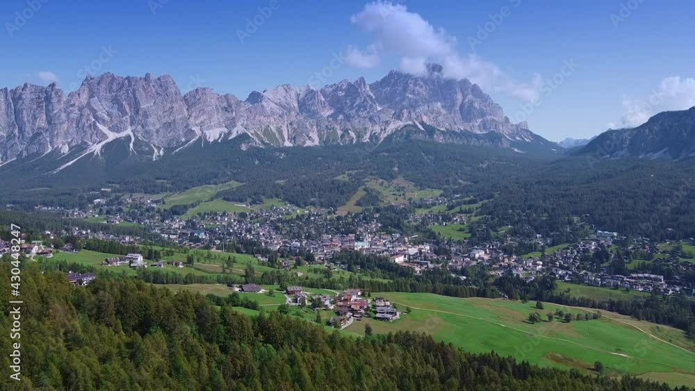 Picturesque view of Cortina dAmpezzo in the Dolomites, Italy. Picturesque view of Cortina dAmpezzo in the Dolomites, Italy.