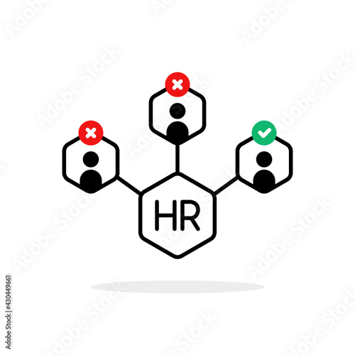 hr icon like easy search for the best employee