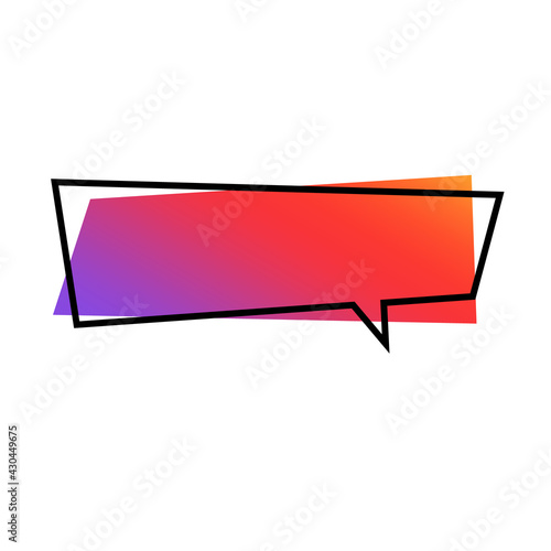 鮮やかな吹き出し