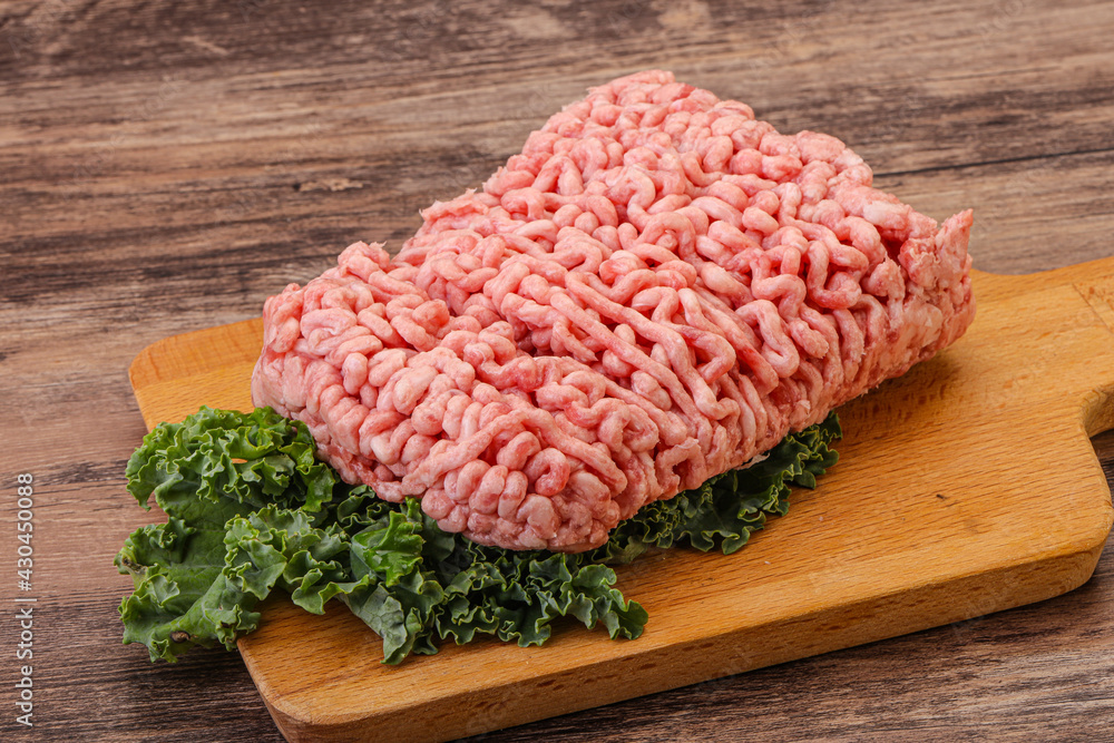 Raw pork minced meat for cooking Raw pork minced meat for cooking