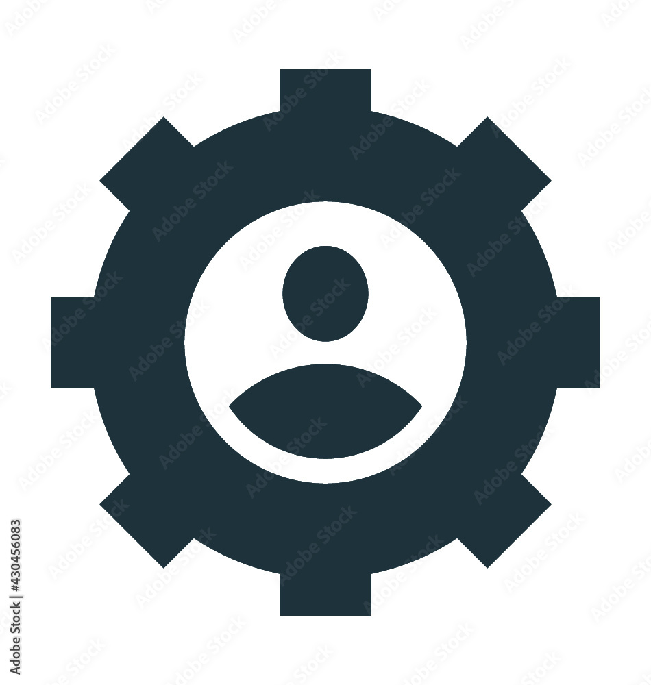 Fototapeta premium Cogwheel Vector Icon