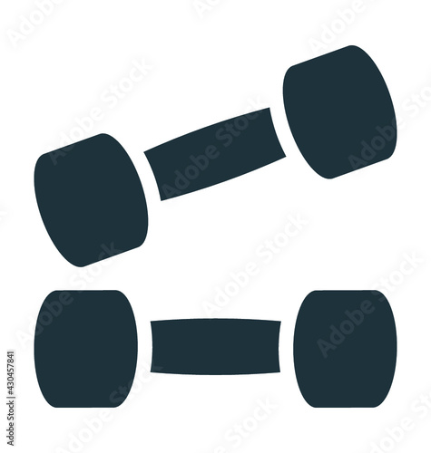 Dumbbells Vector Icon