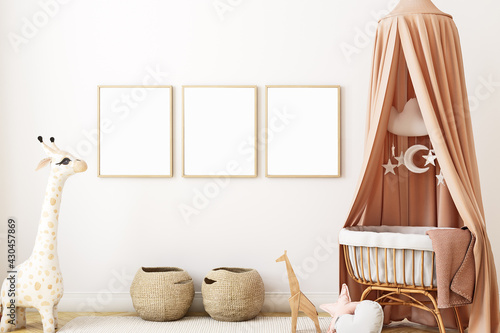 8X10, 16X20 ...Frame suitable size , Frame mockup, Poster Mockup, Mockup in interior, Mockup Poster, Nursery room mockup