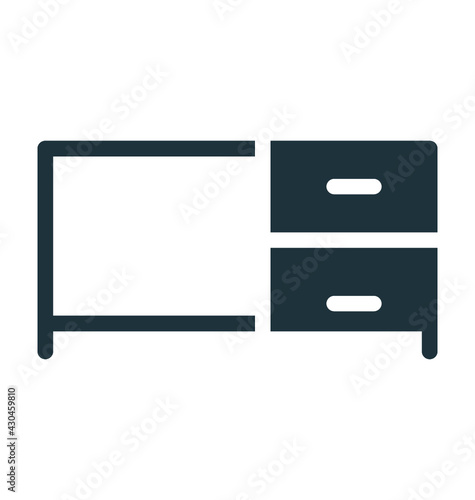 Chest of Drawers Vector Icon