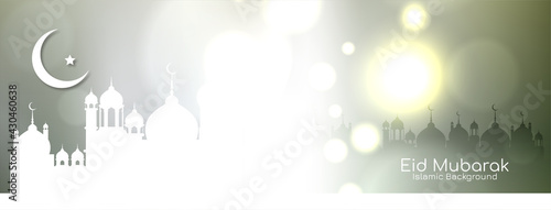 Eid Mubarak festival islamic modern banner design