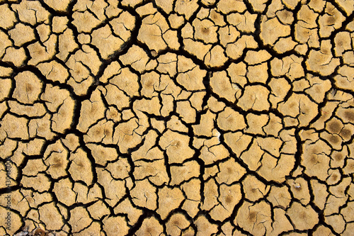 Dry soil texture cracked earth pattern
