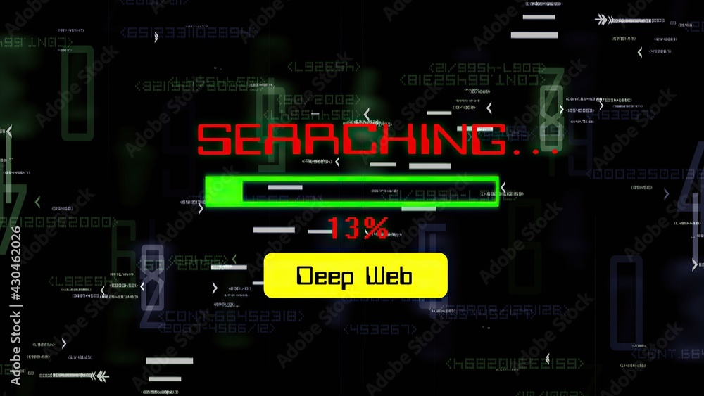 Searching on deep web progress bar Searching on deep web progress bar