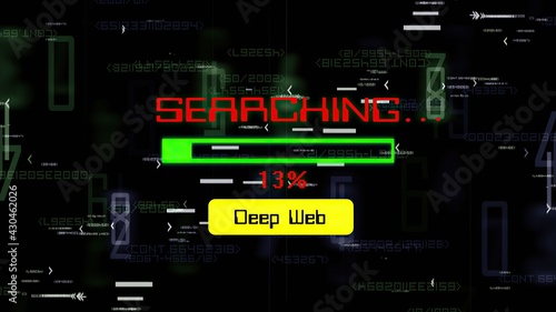 Searching on deep web progress bar