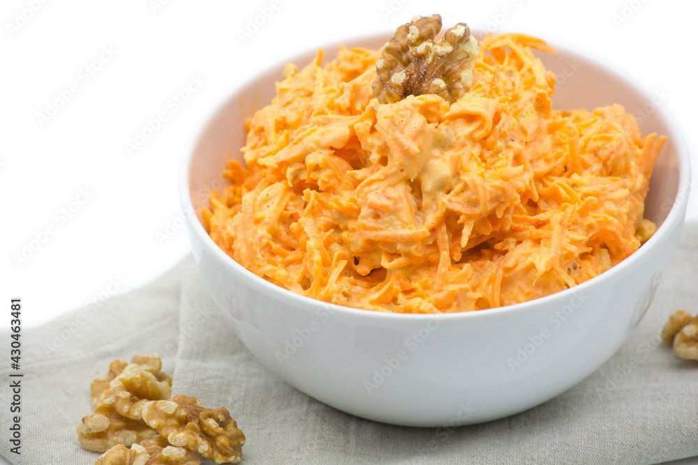 Carrot salad with mayonnaise Carrot salad with mayonnaise