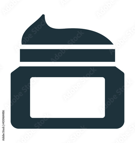 Cream Jar Vector Icon
