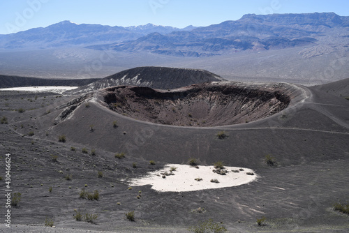 A big crater in Death Valley National Park in Southern California