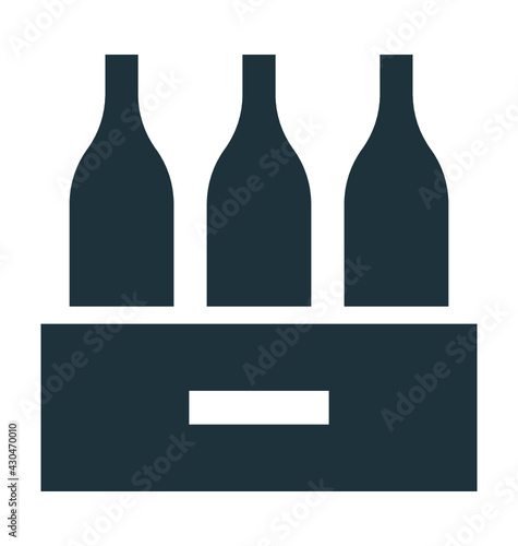 Beer Crate Vector Icon
