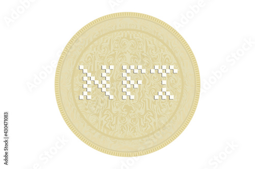 NFT or Non fungible token coin