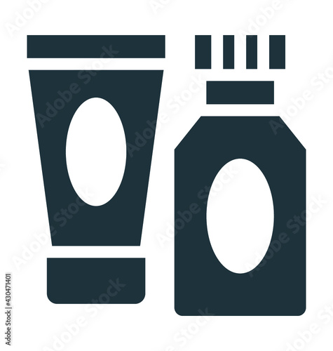 Cream Bottle Vector Icon