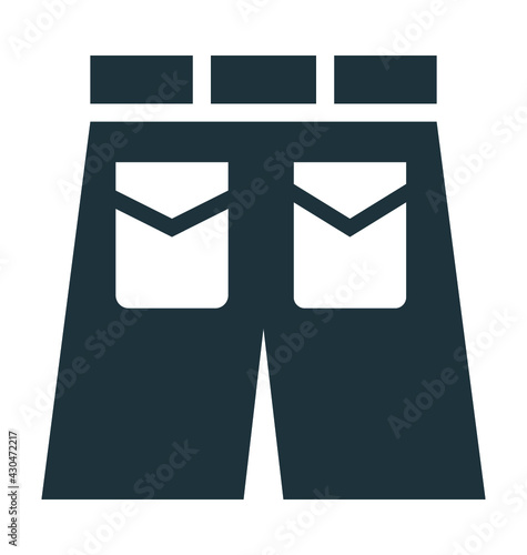 Short Pants Vector Icon