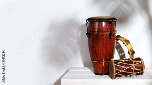 Photos Composition of musical ethnic instrument