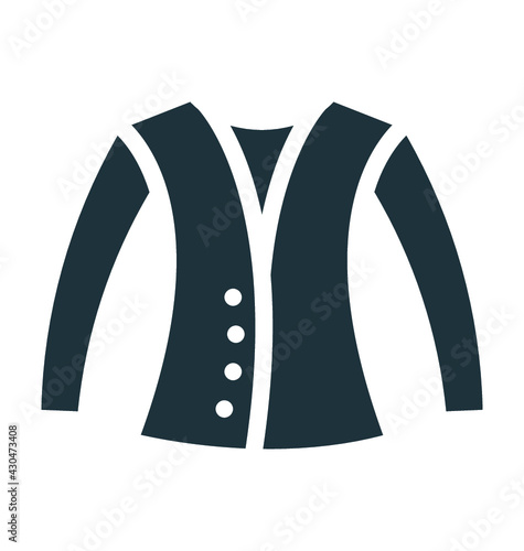 Casual Coat Vector Icon