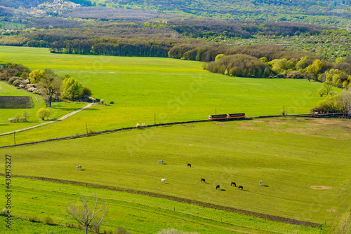nograd county landscape in hungary