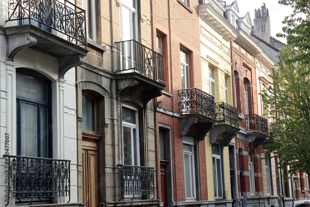 Fototapeta premium Schöne Altbaufassaden in Brüssel 