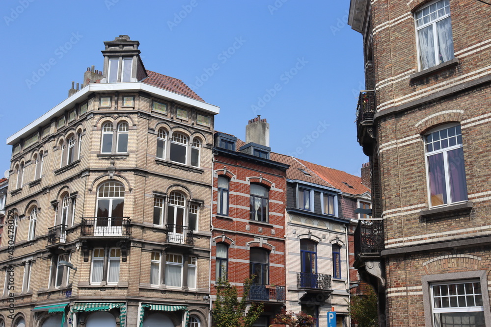 Schöne Altbaufassaden in Brüssel