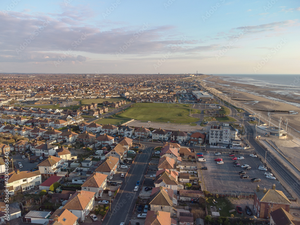aerial view Thornton Cleveleys