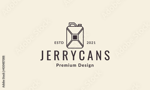 lines jerrycans logo symbol icon vector graphic design illustration