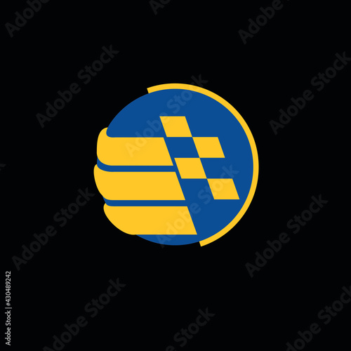 Globe Profesional Modern Logo Vector, prefect logo for industry, company, technology, finance 