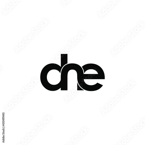 dne letter original monogram logo design photo