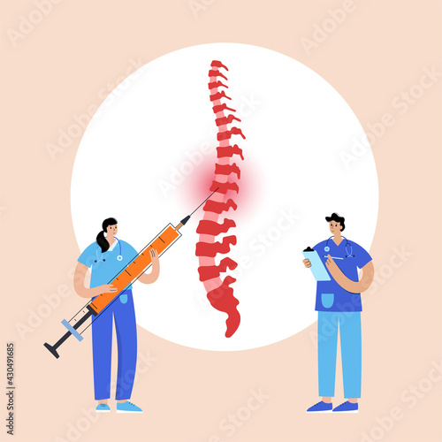 Spine joint injection 