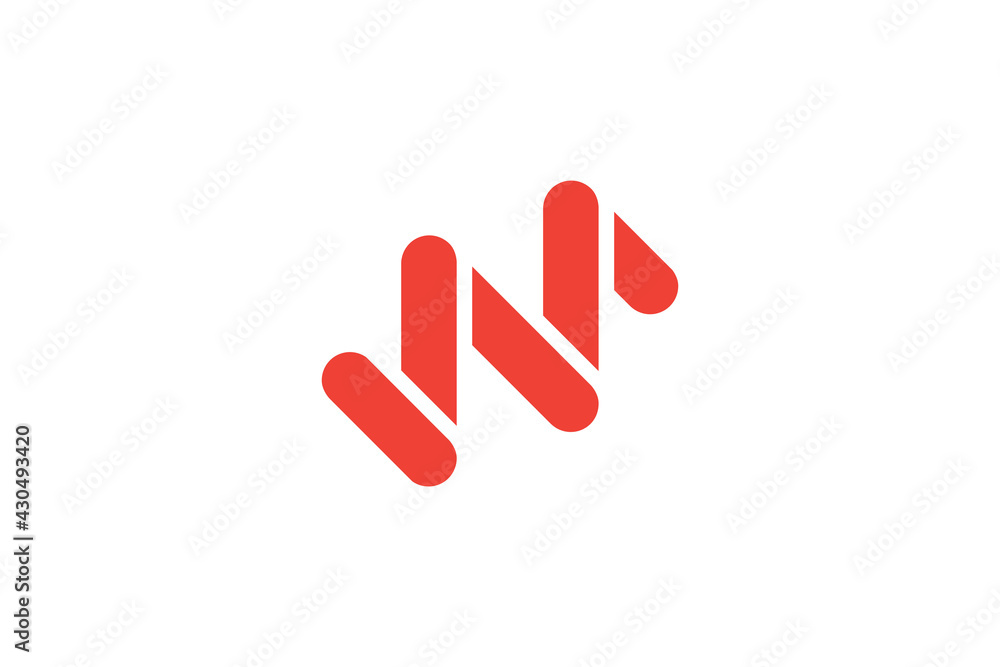 letter w, m, or n initial logo design, simple modern style, memorable unique concept letter w, m, or n initial logo design, simple modern style, memorable unique concept