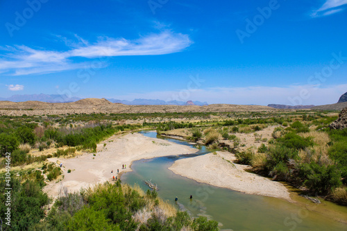 river and clouds