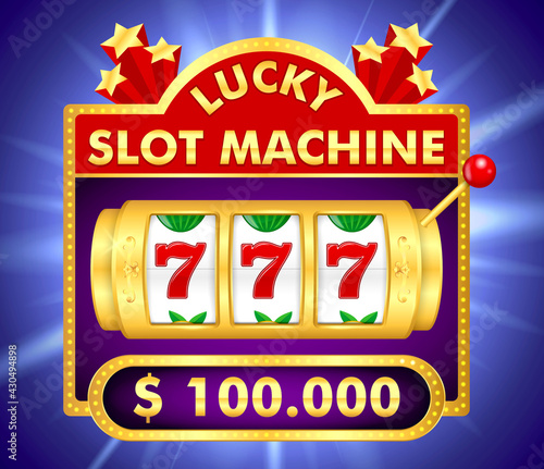 set of slot machine golden casino or golden lucky jackpot gambling machine or spin fortune casino template. eps vector