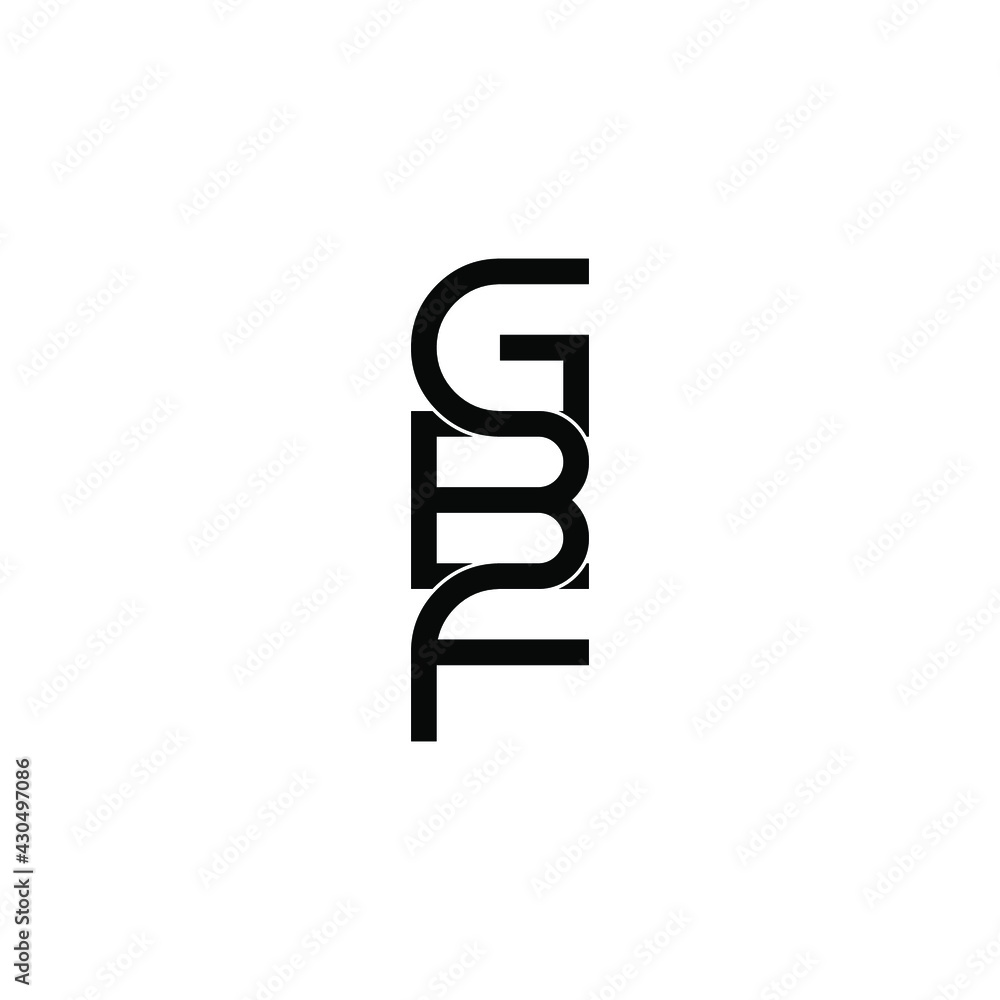 gbf letter original monogram logo design gbf letter original monogram logo design