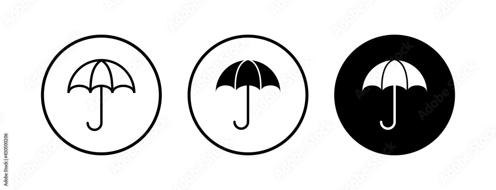 umbrella icons set. Umbrella vector icon umbrella icons set. Umbrella vector icon