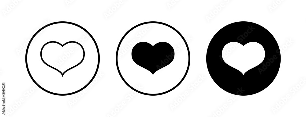 Heart icons set. Heart vector icon. Like icon vector. Love Heart icons set. Heart vector icon. Like icon vector. Love