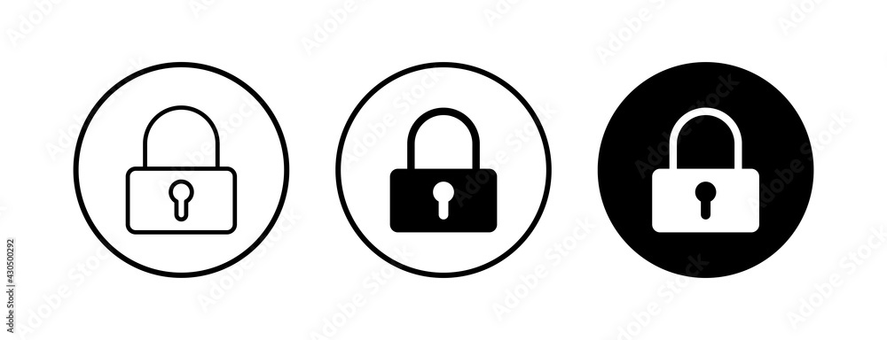 Lock icons set. Encryption icon. Security symbol. Secure. Private Lock icons set. Encryption icon. Security symbol. Secure. Private