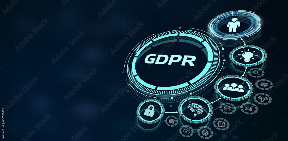 Business, Technology, Internet and network concept. GDPR General Data Protection Regulation. Business, Technology, Internet and network concept. GDPR General Data Protection Regulation.