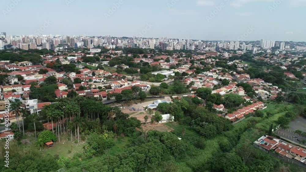 Aerial drone view of the city of Campinas, São Paulo Aerial drone view of the city of Campinas, São Paulo