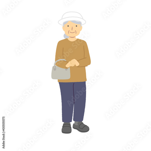 Senior woman looking to go out