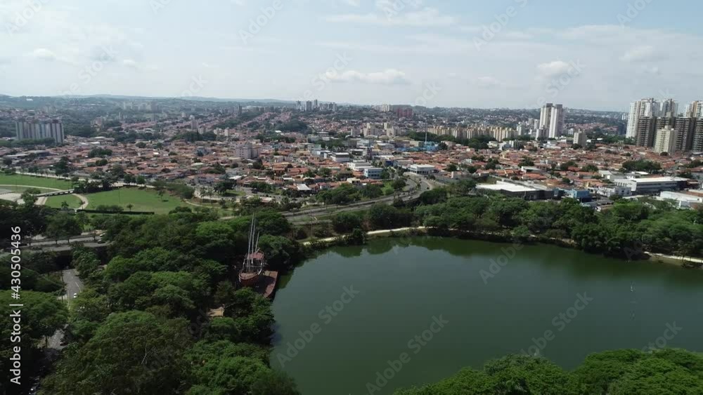 Aerial drone view of the city of Campinas, São Paulo Aerial drone view of the city of Campinas, São Paulo