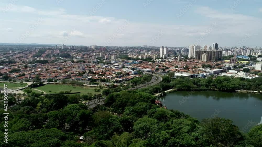 Aerial drone view of the city of Campinas, São Paulo Aerial drone view of the city of Campinas, São Paulo