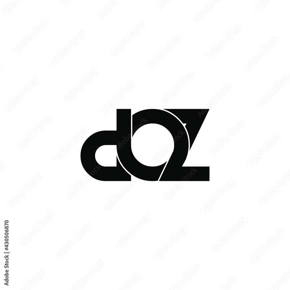 doz letter original monogram logo design doz letter original monogram logo design