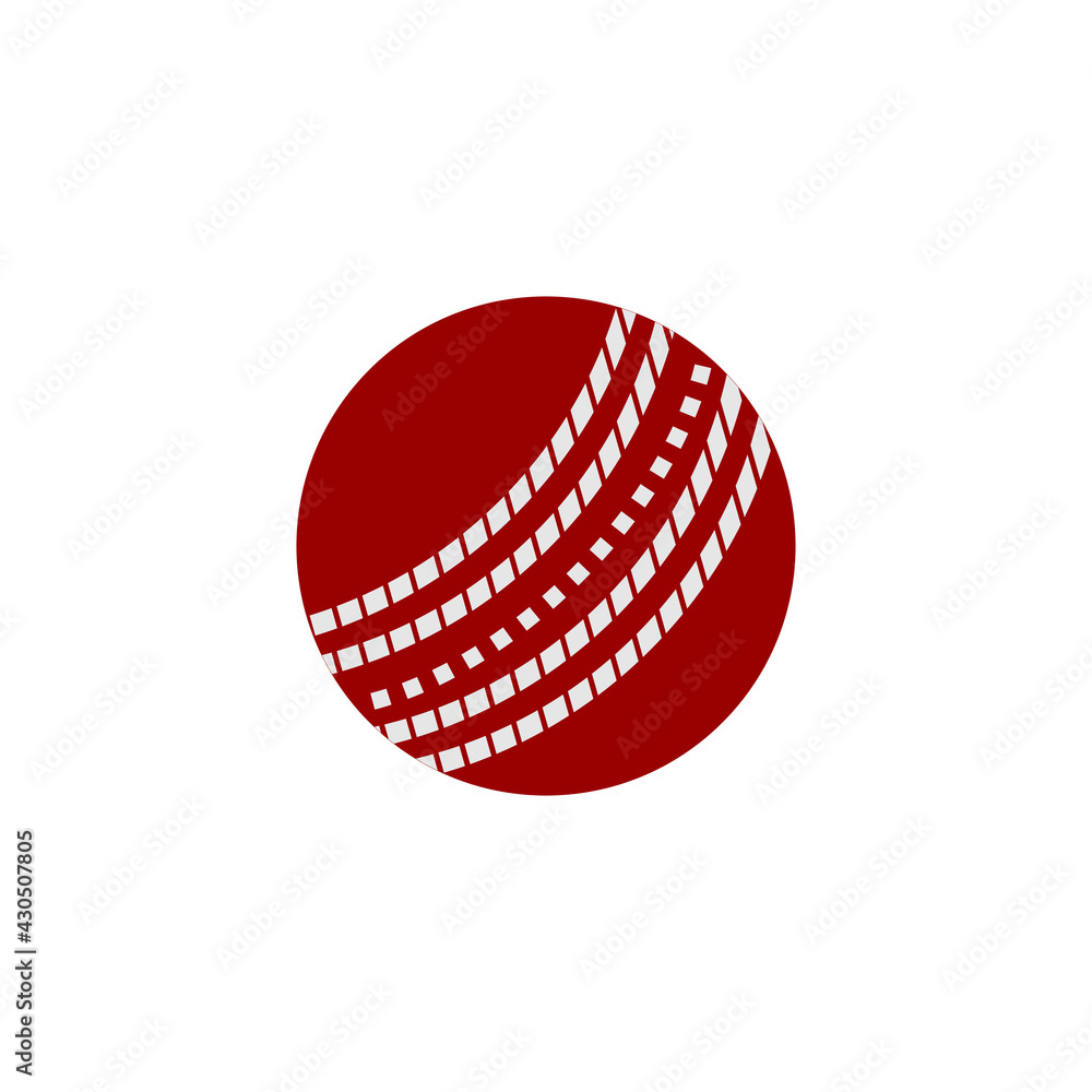 Fototapeta premium cricket ball icon vector sign symbol